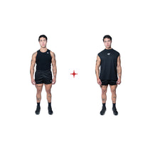 Pack Duo Musculosa compresión + Musculosa oversize